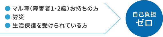 自己負担ゼロ